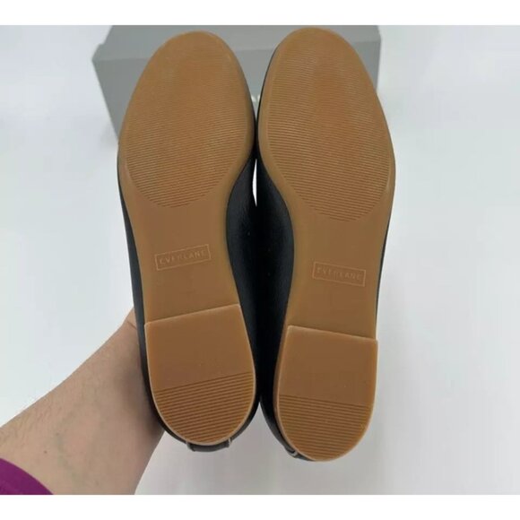Everlane The Italian Leather Day Glove Flats in Black sz 10.5 Women's Career nib - Picture 6 of 6